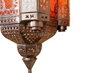 Lustre Bali em metal